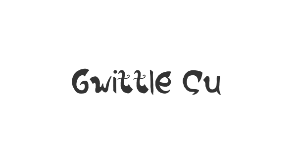 Gwittle Cute font thumb